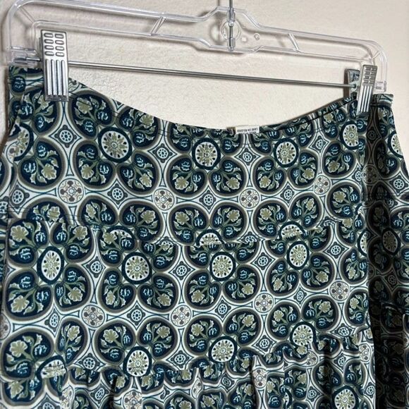 Max Studio Skirt Women's Medium Printed Tiered Mini Colorful Artsy Boho - Picture 2 of 7